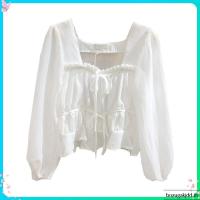 ราคา เสื้อเชิ้ตแขนสั้น แขนพัฟ ผ้าชีฟอง ขนาดเล็ก สีพื้น แฟชั่นฤดูใบไม้ผลิ สําหรับผู้หญิง (58108454453)