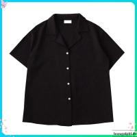ราคา 19 color Shirt Hawaii style korea Unisex เสื้อเชิ้ตสีพื้น แขนสั้น ชาย หญิง สไตล์เกาหลี เสื้อฮาวาย (57908373704)