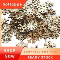 ราคา hottoppe100 ชิ้นเกล็ดหิมะไม้ Embellishments Cutouts Craft เครื่องประดับไม้ที่ยังไม่เสร็จเกล็ดหิมะแขวนเครื่องประดับ (47504989611)