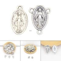 ราคา CUY 10 ชิ้นVirgin Mary จี้เหรียญโบราณทรงรูปไข่ สไตล์ออกไซด์เงิน (46408994414)