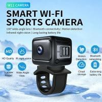 ราคา Mini Action Cam 1080P HD Portable Action Cam พร้อม WiFi 130 ยิงมุมกว้างรองรับ 128กิกะไบต์สําหรับจักรยานรถจักรยานยนต์หมวกกันน็อคมือจับ (54352855835)
