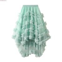 ราคา 7 สี ANGEL กระโปรงยาว เอวสูง ผ้าตาข่าย สีพื้น ยืดหยุ่น ทรงเอ สีชมพู แฟชั่นสไตล์เกาหลี สําหรับผู้หญิง (46408395517)