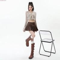 ราคา Hot กระโปรงสั้นสาวฮอตกระโปรงหนังอเมริกันกระโปรงพลีท PU กระโปรงยาวครึ่งตัวสำหรับคนอ้วนและดูผอมไซส์ใหญ่จีบเอวสูงย้อนยุคฤดูใบไม้ร่วงและฤดูหนาวสำหรับ mm qjhx (49108783868)