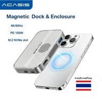 ราคา ACASIS 10Gbps M 2 NVMe SSD Enclosure USB C Magnetic Docking Station พัดลมระบายความร้อนสําหรับ Iphone17 16 15 Pro Pro Max Plus แล็ปท็อป ProRes เครื่องมือติดตั้งฟรี (41401681139)