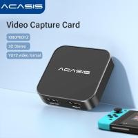ราคา Acasis การ์ดจับภาพวิดีโอ binaural HDMI เป็น USB3 0 4K60 อินพุต 1080P60HZ HD กล่องบันทึกเกม Nintendo Switch PS5 4 3 Xbox one 360 Wii U สเตอริโอ สำหรับสวิตช์ nintendo กล้อง (18068753711)