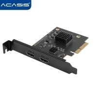 ราคา ACASIS PCIe Game Capture 4K60fps 2k144 PCIe Game Capture Card 4K60 HDR10 Video Game Capture Card Live Streaming Compatible with Windows Linux Systems for PS5 PS4 3 Xbox one 360 Wii U ezcap261 (8232364