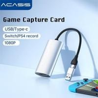 ราคา ACASIS Mini HDMI Video Capture Card USB 2 0 HDMI Video Record Box for PS4 Game DVD Camcorder HD Camera Recording Live Streaming (6037718408)