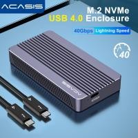 ราคา ACASIS USB4 40Gpbs M 2 Nvme Enclosure เครื่องมือฟรี 40Gbps 8TB อลูมิเนียมใช้งานร่วมกับ Thunderbolt 4 3 USB3 2 3 1 3 0 พร้อมสายเคเบิลสําหรับแล็ปท็อป TBU405 (20118046673)