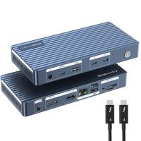 ราคา Acasis 11 In 1 Thunderbolt4 USB4 0 Hub Docking Station Max85W ชาร์จสําหรับแล็ปท็อป เดี่ยว 8K60Hz หรือ Dual 4K60Hz จอแสดงผล USB C 3 1 2 พอร์ต สําหรับ MacBook Pro Air และอื่นๆ 40TB11 (28913600464)