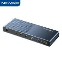 ราคา ACASIS 13 In 1 5 In 1 ใช้งานร่วมกับ Thunderbolt 4 3 Slim Hub Dock การชาร์จสูงสุด 60W สําหรับแล็ปท็อป เดี่ยว 8K 30Hz หรือ Dual 4K 60Hz USB C 3 1 Gen 2 พอร์ต สําหรับ MacBook Pro (18682969882)