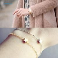 ราคา สร้อยข้อมือชุบทองเงินแบบโซ่นำโชค สำหรับเด็กผู้หญิง พร้อมลายดาวสวยงาม (57608966494)