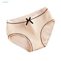 ราคา กางเกงชุดชั้นในผ้าฝ้ายสำหรับสาวหวาน มีดีไซน์ Bowknot และเอวต่ำ (55458986333)