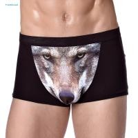 ราคา แฟชั่นผู้ชาย กางเกง boxer พิมพ์ 3D ลายวูล์ฟ อีเกิล (46059005234)