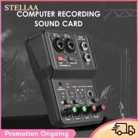 ราคา Stellaa Stellaa อินเทอร์เฟซเสียง Professional การ์ดเสียงบันทึกเสียง 16bit 48 kHz Mini 2 ช่องสาย USB อุปกรณ์สตูดิโอสำหรับเพลง (58008937344)