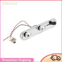 ราคา Stellaa แผ่นควบคุมกีตาร์โลหะชุบโครเมี่ยม 3 ทางสวิตช์ Prewired สำหรับ TELEcaster (55808909181)