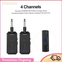 ราคา Stellaa Stellaa AM 5G ไร้สาย 5 8G ระบบกีตาร์เครื่องส่งสัญญาณและตัวรับสัญญาณเสียงแบบชาร์จไฟได้ ISM Band สำหรับกีตาร์เบสไฟฟ้าเครื่องขยายเสียงอุปกรณ์เสริม (54158947052)