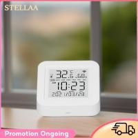 ราคา Stellaa Stellaa Diydeg เซ็นเซอร์อุณหภูมิและความชื้นเครื่องวัดความชื้นสัมพัทธ์ดิจิตอลเครื่องวัดอุณหภูมิพร้อมไฟ LED การตรวจสอบแอประยะไกลควบคุมสำหรับห้องนั่งเล่นห้องนอนตู้เสื้อผ้าตู้แช่ไวน์ Diydegegpzy75