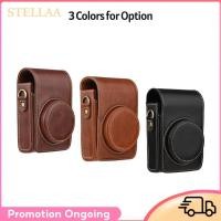 ราคา Stellaa Stellaa แบบพกพากระเป๋ากล้องพกพากระเป๋าหนังสังเคราะห์พร้อมสายคล้องไหล่สำหรับ Sony RX100 RX100 II III IV RX100V VI VII ZV1 Ricoh GR2 GR3 (57458936774)