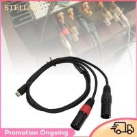 ราคา Stellaa Stellaa Sanpyl ประเภท C ถึง XLR สายเสียง 2 เอาต์พุตเครื่องขยายเสียงตัวผู้พร้อมชิปถอดรหัสไฮไฟสำหรับมิกเซอร์ลำโพงโทรศัพท์คอมพิวเตอร์แท็บเล็ตปลั๊กแอนด์เพลย์ 1 ม (53208965143)