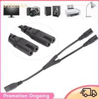 ราคา Stellaa Stellaa Wisoqu IEC320 C8 ถึง Dual C7 อะแดปเตอร์ไฟฟ้า 1 ใน 2 ออก Y แยกชายคู่หญิงสาย AC ปลั๊กขยายสำหรับโคมไฟตั้งโต๊ะลำโพงจอภาพ LCD (50558971965)