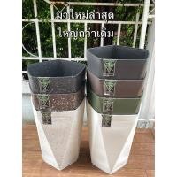 ราคา มาใหม่ โปรแรง กระถางทรงสูง22นิ้ว ให้เลือกถึง7สี พร้อมถาดรอง (44218029937)