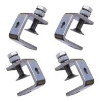 ราคา บริการจัดส่งในพื้นท้อง แพ็ค 4 304 สแตนเลส C Clamp Tiger Clamp งานไม้ Clamps Heavy Duty C Clamp พร้อมช่องเปิดขากรรไกรกว้าง (51001305088)