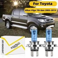 ราคา Fit สําหรับ Toyota Hilux Vigo 7th Gen 2005 2015 ไฟหน้ารถหลอดไฟ Super White ฮาโลเจน 800 ความสว่าง 100W 6000K 20000LM Plug N Play Canbus ไม่มีข้อผิดพลาด (44250404132)