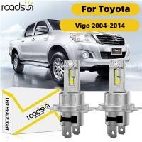 ราคา Fit สําหรับ Toyota Hilux Vigo 7th Gen 2004 2014 ไฟหน้ารถหลอดไฟ 6000K 45000LM 800 ความสว่าง 200W Plug N Play Canbus (43758777466)