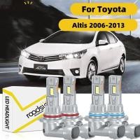 ราคา Fit สําหรับ Toyota Altis E140 2006 2013 ไฟหน้ารถหลอดไฟ 800 ความสว่าง High Beam Low Beam 150W 6000K 30000LM Plug N Play Canbus (43661712461)