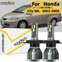 ราคา Fit สําหรับ Honda City SEL 2003 2008 ไฟหน้ารถหลอดไฟ 6000K 800 ความสว่าง Hi Lo Beam 150W 30000LM Plug N Play Canbus ไม่มีข้อผิดพลาด (48504433124)