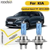 ราคา Fit สําหรับ KIA Carnival Gen3 YP 2014 2020 ไฟหน้ารถหลอดไฟ Super White ฮาโลเจน 800 ความสว่าง High Beam Low Beam 100W 6000K 20000LM Plug N Play Canbus ไม่มีข้อผิดพลาด (41927566703)