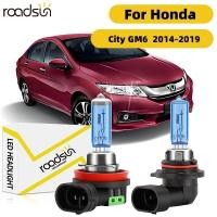 ราคา Fit สําหรับ Honda City GM6 2014 2019 ไฟหน้ารถหลอดไฟ Super White ฮาโลเจน 800 ความสว่าง High Beam Low Beam 100W 6000K 20000LM Plug N Play Canbus ไม่มีข้อผิดพลาด (56403089668)