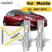ราคา Fit สําหรับ Mazda 2 2007 2014 ไฟหน้ารถหลอดไฟ Super White ฮาโลเจน 100W 800 ความสว่าง High Beam Low Beam 6000K 20000LM Plug N Play Canbus ไม่มีข้อผิดพลาด (55254759096)