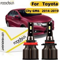 ราคา Fit สําหรับ Honda City GM6 2014 2019 ไฟหน้ารถหลอดไฟ 6000K 400 ความสว่าง High Beam Low Beam 120W 24000LM Plug N Play Canbus ไม่มีข้อผิดพลาด (52557784087)