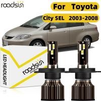 ราคา Fit สําหรับ Honda City SEL 2003 2008 ไฟหน้ารถหลอดไฟ 6000K 400 ความสว่าง Hi Lo Beam 120W 24000LM Plug N Play Canbus ไม่มีข้อผิดพลาด (47407799227)