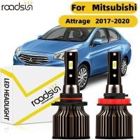 ราคา Fit สําหรับ Mitsubishi Attrage ไฟคู่ 2017 2020 ไฟหน้ารถหลอดไฟ 120W 6000K 400 ความสว่าง High Beam Low Beam 24000LM Plug N Play Canbus ไม่มีข้อผิดพลาด (46457808475)