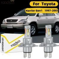 ราคา Fit สําหรับ Toyota Harrier Gen1 1997 2003 ไฟหน้ารถหลอดไฟ 6000K 800 ความสว่าง High Beam Low Beam 100W 20000LM Plug N Play Canbus ไม่มีข้อผิดพลาด (40527680877)
