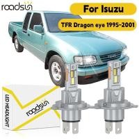 ราคา 1 คู่ไฟหน้ารถหลอดไฟ Fit สําหรับ Isuzu TFR Dragon Eye 1995 2001 6000K 45000LM 800 ความสว่างพัดลม 200W Plug N Play Canbus (44259106252)