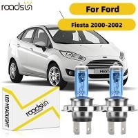 ราคา Fit สําหรับ Ford Fiesta 2000 2002 ไฟหน้ารถหลอดไฟ Super White ฮาโลเจน 800 ความสว่าง 100W 6000K 20000LM Plug N Play Canbus ไม่มีข้อผิดพลาด (43451888585)