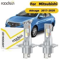 ราคา Fit สําหรับ Mitsubishi Attrage ไฟเดี่ยว 2017 2020 ไฟหน้ารถหลอดไฟ 100W 6000K 800 ความสว่าง High Beam Low Beam 20000LM Plug N Play Canbus ไม่มีข้อผิดพลาด (48055633609)