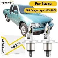 ราคา 1 คู่ไฟหน้ารถหลอดไฟ Fit สําหรับ Isuzu TFR Dragon Eye 1995 2001 6000K 45000LM 800 ความสว่างพัดลม 200W Plug N Play Canbus (42009264674)