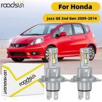 ราคา Fit สําหรับ Honda Jazz GE 2nd Gen 2009 2014 ไฟหน้ารถหลอดไฟ 6000K 800 ความสว่าง 100W 20000LM Plug N Play Canbus ไม่มีข้อผิดพลาด (29938090164)