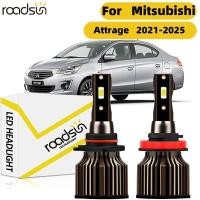 ราคา Fit สําหรับ Mitsubishi Attrage ไฟคู่ 2021 2025 ไฟหน้ารถหลอดไฟ 120W 6000K 400 ความสว่าง High Beam Low Beam 24000LM Plug N Play Canbus ไม่มีข้อผิดพลาด (54457779328)