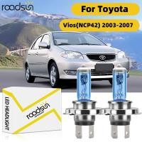 ราคา Fit สําหรับ Toyota Vios NCP42 2003 2007 ไฟหน้ารถหลอดไฟ Super White ฮาโลเจน 800 ความสว่าง 100W 6000K 20000LM Plug N Play Canbus ไม่มีข้อผิดพลาด (43000394574)