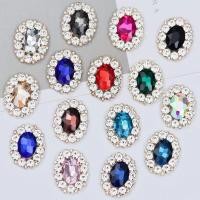 ราคา เครื่องประดับคริสตัลขนาด 26x31 มม แหวนตกแต่งทรงรูปไข่และดอกไม้ เพชรฝังภายใน อุปกรณ์เสริมสำหรับสร้อยคอและมงกุฎ (56207600040)