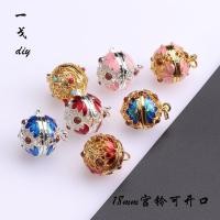ราคา อุปกรณ์ทำเครื่องประดับสไตล์โบราณ พร้อมกิ๊บผ้าโพกศีรษะ ประกอบด้วยซองระฆังทองเหลืองและลูกปัดสำหรับแขวน แบบเปิดได้ (54657008053)