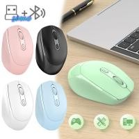 ราคา เมาส์บลูทูธ SAMO เมาส์ไร้สายแบบชาร์จไฟได้กันลื่นน้ําหนักเบา 2 4G Bluetooth Mute DPI Switch เมาส์คอมพิวเตอร์ (58107918036)