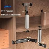 ราคา SAMO ที่วางโทรศัพท์สําหรับเดินทางแบบพกพา ที่วางโทรศัพท์เครื่องบินแบบปรับได้แบบพับได้ รองรับที่วางเซลฟี่แบบมัลติฟังก์ชั่น 360 ขายึดขาตั้งที่นั่งรถไฟแบบหมุนได้ (49406724081)
