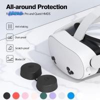 ราคา SAMO ตัวป้องกันเลนส์ อุปกรณ์เสริมเกมกันฝุ่น VR ชุดหูฟังฝาครอบเลนส์ TPU Anti Scratch หลายสี VR อุปกรณ์เสริมสําหรับ Meta Quest 3S Quest 2 (47106088065)