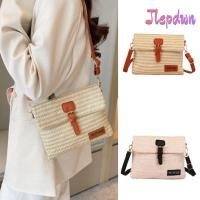 ราคา JEPDWN Straw กระเป๋าสตรี กระเป๋าสะพายข้างทอแบบสายรัดปรับได้ สีเบจสีกากีชายหาดใช้อเนกประสงค์สไตล์กระเป๋าฟางสุดเก๋โอกาสลําลอง (52758005753)